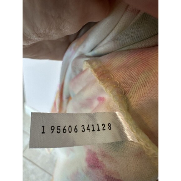 Bobbie Brooks Top Women’s 2X Short Sleeve Popover Watercolor Pastels Stretch - Picture 4 of 6